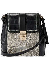 BRAHMIN Azurine Collection Chrome Margo Crossbody Bag