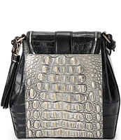 BRAHMIN Azurine Collection Chrome Margo Crossbody Bag