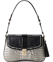 BRAHMIN Azurine Collection Nerida Chrome Shoulder Bag