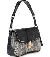 BRAHMIN Azurine Collection Nerida Chrome Shoulder Bag