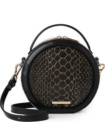 BRAHMIN Cavatica Collection Black Lane Crossbody Bag