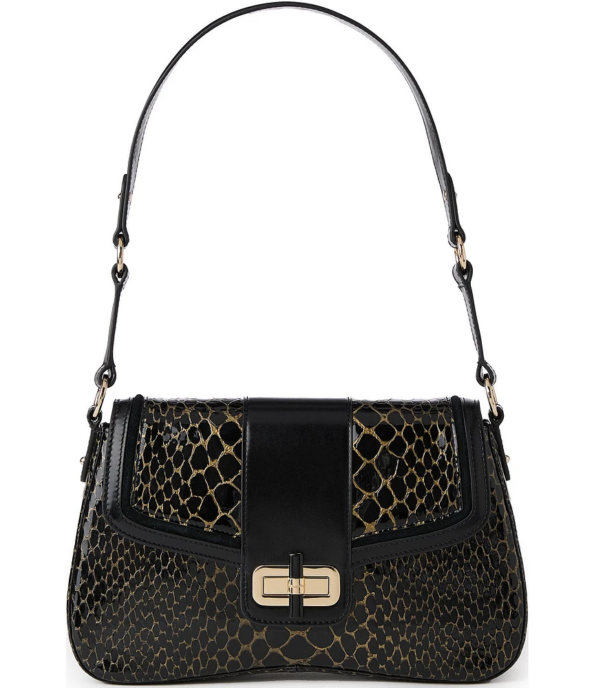 BRAHMIN Cavatica Collection Black Nerida Shoulder Bag