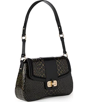 BRAHMIN Cavatica Collection Black Nerida Shoulder Bag