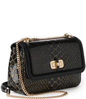 BRAHMIN Cavatica Collection Black Rosalie Crossbody Bag