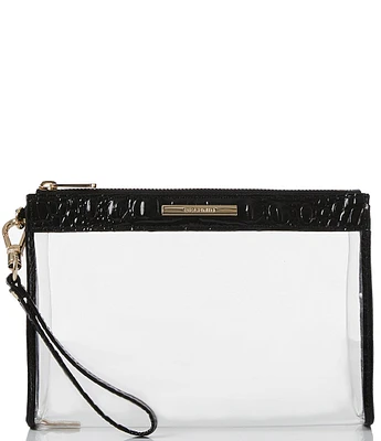 BRAHMIN Clarisse Transparent Travel Pouch Wristlet