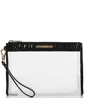 BRAHMIN Clarisse Transparent Travel Pouch Wristlet