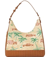 BRAHMIN Copa Cabana Collection Honey Brown Tabitha Shoulder Bag