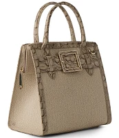 BRAHMIN Cumulus Collection Caroline Buckle Detail Small Satchel Bag