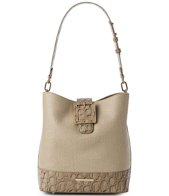 BRAHMIN Cumulus Collection Celina Buckle Detail Bucket Bag