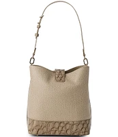 BRAHMIN Cumulus Collection Celina Buckle Detail Bucket Bag