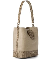 BRAHMIN Cumulus Collection Celina Buckle Detail Bucket Bag