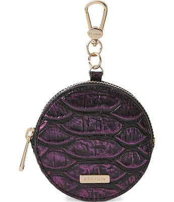 BRAHMIN Excelsior Collection Passion Purple Circle Coin Purse