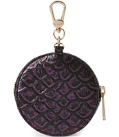 BRAHMIN Excelsior Collection Passion Purple Circle Coin Purse