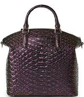 BRAHMIN Excelsior Collection Passion Purple Duxbury Large Satchel Bag