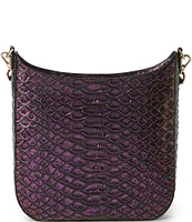 BRAHMIN Excelsior Collection Passion Purple Leia Crossbody Bag