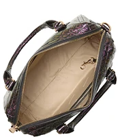 BRAHMIN Excelsior Collection Passion Purple Micaela Satchel Bag