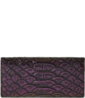 BRAHMIN Excelsior Collection Passion Purple Veronica Trifold Wallet