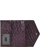 BRAHMIN Excelsior Collection Passion Purple Veronica Trifold Wallet