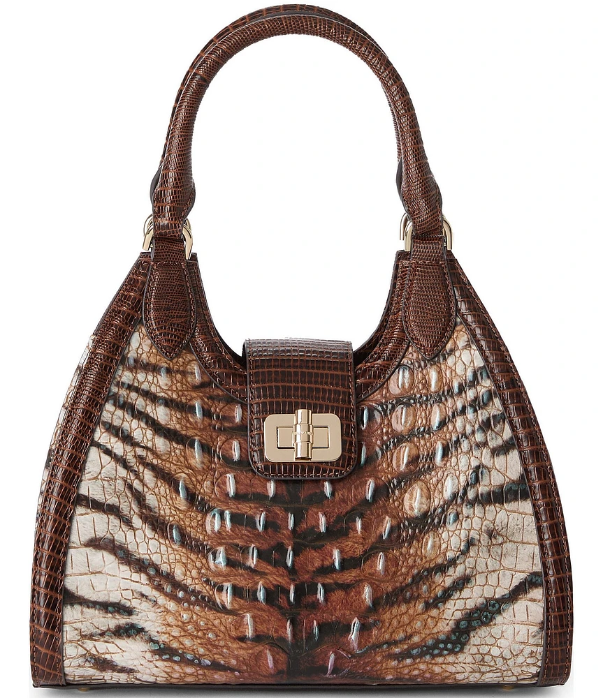 BRAHMIN Hermosa Collection Feline Adrian Satchel Bag