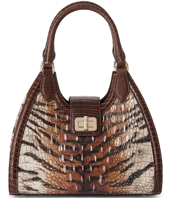 BRAHMIN Hermosa Collection Feline Adrian Satchel Bag