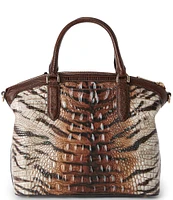 BRAHMIN Hermosa Collection Feline Duxbury Satchel Bag