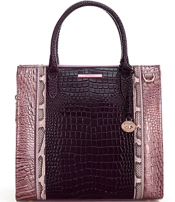 BRAHMIN Jessamine Collection Mellow Rose Caroline Satchel Bag