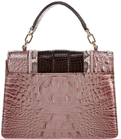 BRAHMIN Jessamine Collection Mellow Rose Small Hallie Satchel Bag