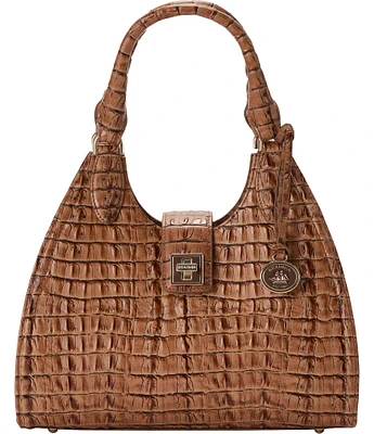 BRAHMIN Leontyne Collection Luggage Brown Adrian Satchel Bag