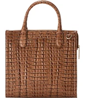 BRAHMIN Leontyne Collection Luggage Brown Caroline Satchel Bag