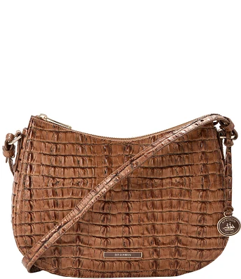 BRAHMIN Leontyne Collection Luggage Brown Shayna Crossbody Bag