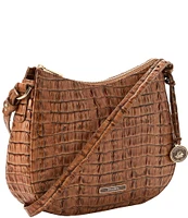 BRAHMIN Leontyne Collection Luggage Brown Shayna Crossbody Bag