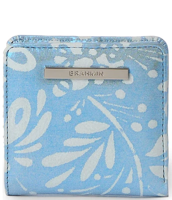 BRAHMIN Lucent Collection Jane Mini Metallic Bifold Snap Wallet