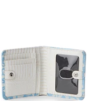 BRAHMIN Lucent Collection Jane Mini Metallic Bifold Snap Wallet