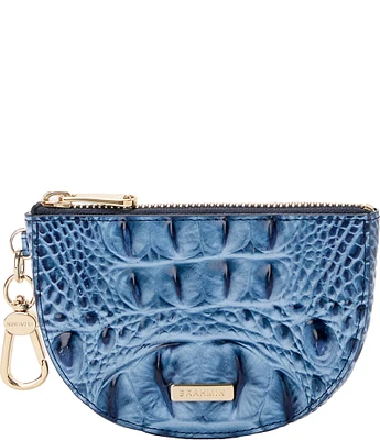 BRAHMIN Melbourne Collection Blue Serenade Britt Coin Holder