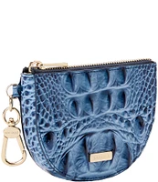 BRAHMIN Melbourne Collection Blue Serenade Britt Coin Holder