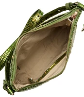 BRAHMIN Melbourne Collection Cacti Green Katie Crossbody Bag