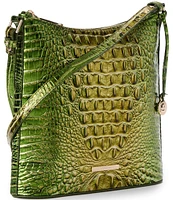 BRAHMIN Melbourne Collection Cacti Green Katie Crossbody Bag