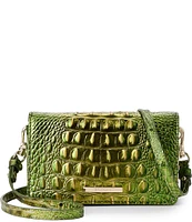 BRAHMIN Melbourne Collection Cacti Green Minuette Crossbody Bag