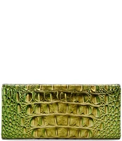 BRAHMIN Melbourne Collection Cacti Green Veronica Trifold Wallet
