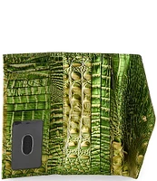 BRAHMIN Melbourne Collection Cacti Green Veronica Trifold Wallet