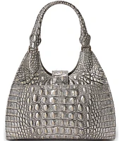 BRAHMIN Melbourne Collection Chrome Adrian Satchel Bag