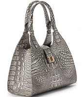 BRAHMIN Melbourne Collection Chrome Adrian Satchel Bag