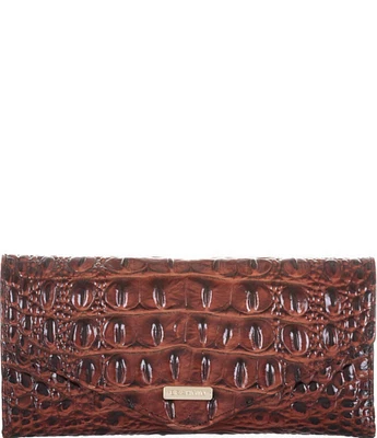 BRAHMIN Melbourne Collection Crocodile-Embossed Veronica Envelope Wallet