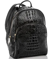 BRAHMIN Melbourne Collection Dartmouth Crocodile-Embossed Backpack