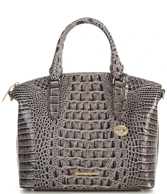 BRAHMIN Melbourne Collection Duxbury Charcoal Satchel Bag