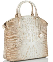 BRAHMIN Melbourne Collection Large Duxbury Contour Satchel Bag