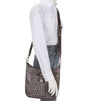 BRAHMIN Melbourne Collection Leia Charcoal Crossbody Bag