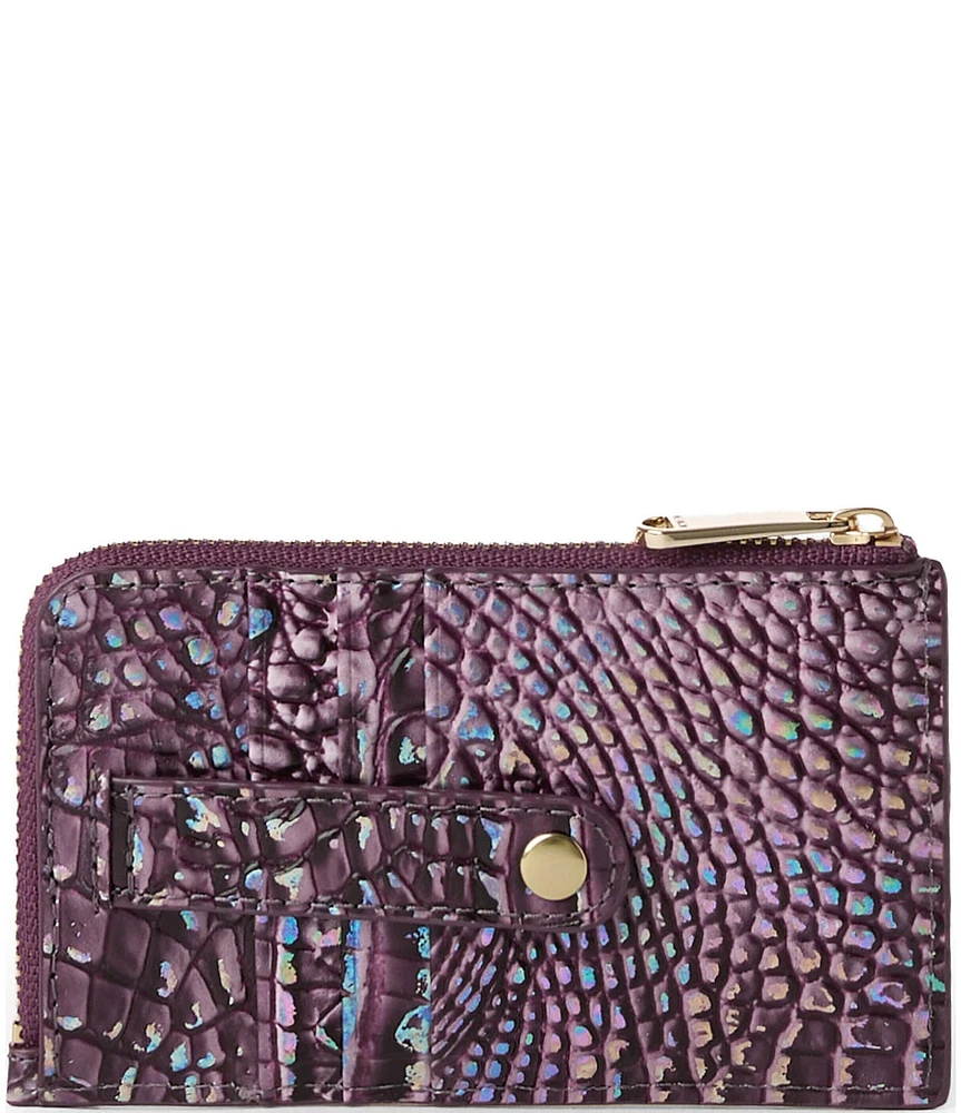 BRAHMIN Melbourne Collection Lennon Passion Purple Wallet