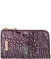 BRAHMIN Melbourne Collection Lennon Passion Purple Wallet