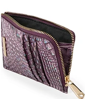 BRAHMIN Melbourne Collection Lennon Passion Purple Wallet